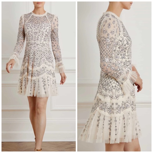 Needle & Thread Dresses & Skirts - NEW Needle & Thread Marigold Rose Mini Dress Sz 0